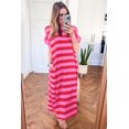 thumbnail image 7 of ZhiHiMeRi Casual Striped Maxi Dress for Women – Relaxed Summer T-Shirt Fit XL, 7 of 7