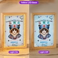 thumbnail image 2 of Just a Certified Nursing Assistant Cna Who Loves Her Ragdoll Acrylic Plaque with Wood Photo Frame Box Cat Lover Kitten Owner Gifts Idea Light Box - 00003, 2 of 5