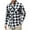 White_AC03, variant on Lumtrix Mens Plaid Shirts Long Sleeve Button Down Casual Jacket Dressy Lapel Collar Top with Pockets White XL