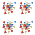 thumbnail image 1 of Foam Pouncer Assortment-Sponge Painting Stippler Set 96/-Foam Brush Value Pack-1.5cm 2cm 3cm 4cm, 1 of 7