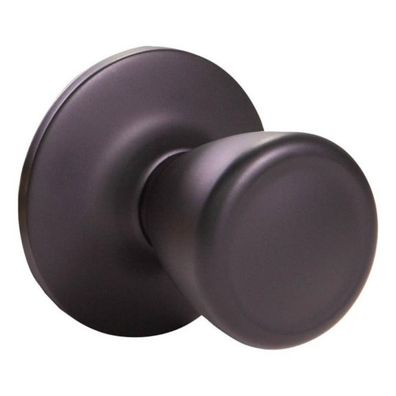 Design House Tulip Interior Dummy Door Knob, Matte Black
