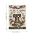 thumbnail image 3 of Lksixu America 250th Anniversary Garden Flag, 1776-2026 Commemorative USA 250 Years Banner, Double-Sided Red White & Blue Flowers Design Patriotic Yard Sign, 4th of July Decorations for Outdoor Lawn, 3 of 6