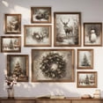 thumbnail image 2 of Pósteres artísticos de pared de Papá Noel, pintura en lienzo, Vintage, vacaciones, Navidad, pino, árbol, muñeco de nieve, invierno, habitación, decoración del hogar, regalo, 2 of 4