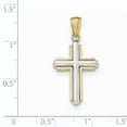 thumbnail image 2 of Beautiful 14k Two-tone Cross Pendant, 2 of 2