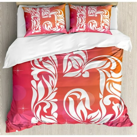 Ambesonne 15th Birthday Decorations Teen Room Floral Number Design