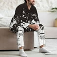 thumbnail image 7 of Goofa Piano Keys With Musical Notes for 2-piece Loungewear Set Men’s Sleepwear Set Soft PJs Cozy loungewear Comfy Sleep Set Winter Pajamas-Medium, 7 of 7