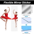 thumbnail image 2 of 8" x 8" Acrylic Flexible Mirror Sheets, 4 Pack Self Adhesive Mirror Tiles Square Cuttable Mirror Wall Stickers, Non-Glass Mirror Stickers Safety Reflective Mirror for DIY Craft Home Wall Decor, 2 of 5