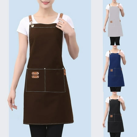 

Water-proof Kitchen Apron Quick-drying Canvas Ladies Fashion Cooking Apron for Working