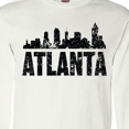 thumbnail image 4 of Inktastic Atlanta Skyline Grunge Long Sleeve T-Shirt, 4 of 5