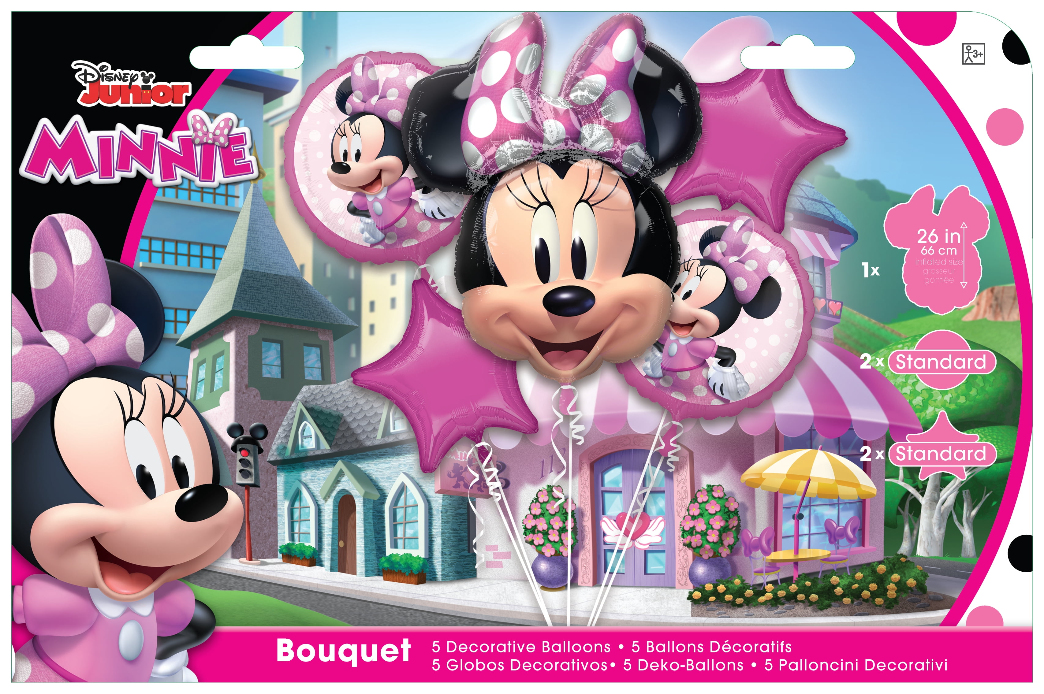 Anagram Minnie Mouse Forever Foil Balloons Bouquet