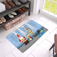 thumbnail image 3 of MKHERT Santa Claus Reindeer Snowman Funny Cartoon Christmas Police Line-Up Doormat Rug Home Decor Floor Mat Bath Mat 23.6x15.7 inch, 3 of 3