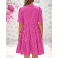 thumbnail image 3 of Vestido casual BTFBM para mujer, bohemio, verano, resort, cuello en V, 2025, 3 of 9