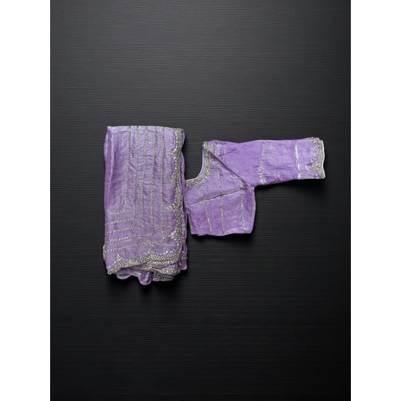 Designer Saree with Ready Blouse, Cultural Wear for Women, Aug33