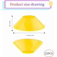 thumbnail image 2 of 25Pcs 5 Inch Soccer Cones, Soccer Markers Disc Cones with Net Bag, Practice Equipment，Agility Sports Training Cones for Football Rugby Basketball Netball Skating, Drills Field Cone, 2 of 6