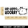 thumbnail image 2 of Hip-Hippo Hooray Teacher Student School Self-Inking Rubber Stamp Ink Stamper - Orange Ink - Large 2-3/4 Inch, 2 of 7