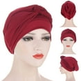 thumbnail image 5 of AYYUFE Head Scarf Solid Color Braid Headdress Brimless Pure Color Turban Cap Party Accessories, 5 of 8