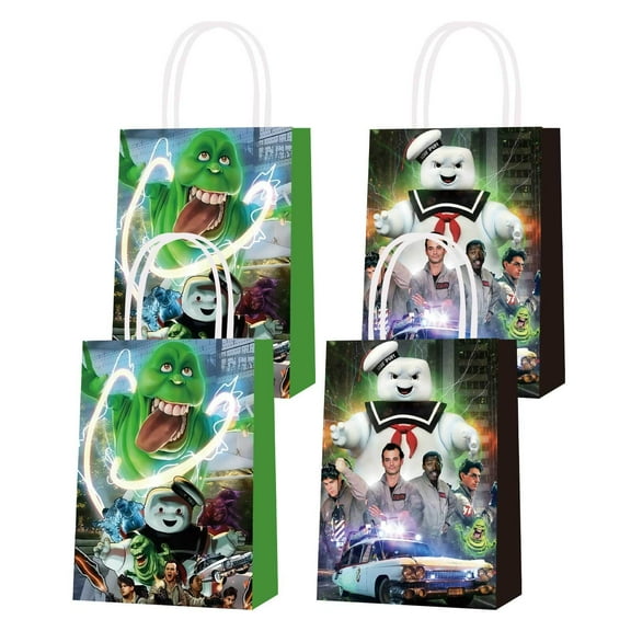 16PCS For Ghostbusters Theme Birthday Party Bags,Party Favor Bags,Birthday Party Decorations With Handles Favor Bags Candy Gift Bags for Birthday Party