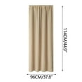 thumbnail image 3 of Antqov Blackout Curtains, Thermal Insulated Rod Pocket Sheer Curtain Soft Solid Room Darkening Window Curtains for Kicthen Living Room Bedroom Supplies, 3 of 3