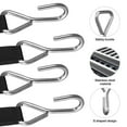 thumbnail image 3 of KAKOWELY 100 Pcs Hooks S Hooks Rope Hook Heavy Duty Stainless Steel Hooks Hanging Hook Fixed Rope Hooks For Car,1.26X"X0.63"X0.2", 3 of 5