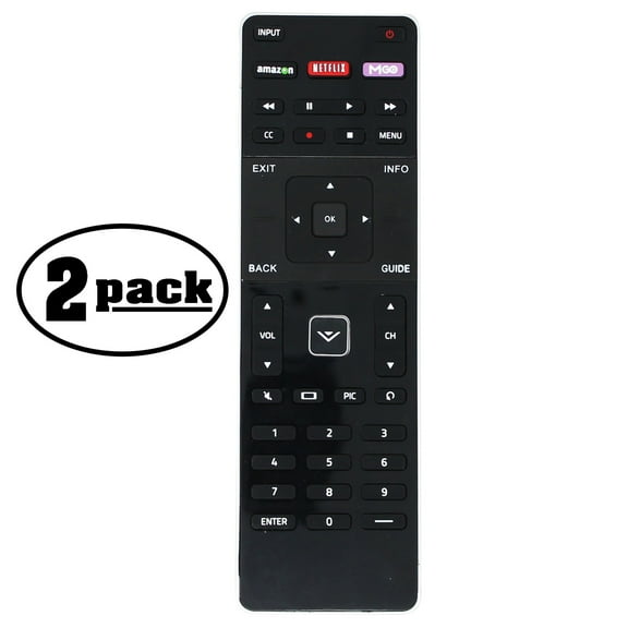 2-Pack Replacement D32173-D1 Dual Side Remote Control for VIZIO TV - Compatible with XRT500 VIZIO TV Remote Control