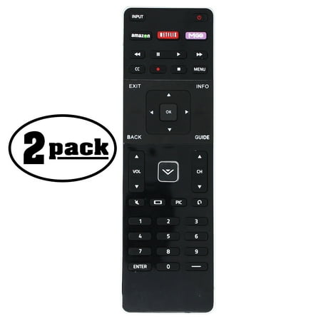 2-Pack Replacement 42LP1D Dual Side Remote Control for VIZIO TV - Compatible with XRT500 VIZIO TV Remote Control