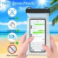 thumbnail image 4 of JOELY 2 Pack Large Capacity Waterproof Phone Pouch Floating, Waterproof Bag Case for iPhone 15 14 Pro Max 13 12 11 X XR 8 Plus Samsung Up to 6.9'', IPX8 Dry Bag for Boating Swimming Kayaking, 4 of 8