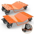 thumbnail image 1 of EDTara Ensemble de Chariot à Roulettes pour Voiture, Capacité de 4000 Lb, 2 Pcs, Antidérapant avec Roulettes à 360° pour Garage, Atelier, Réparation Automobile, 1 of 7