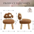 thumbnail image 2 of Dayalane Mushroom Kids Desk Chair Comfy, Upholstered Chairs with Wooden Legs for Ages 1-4, Playroom Furniture with Back, Bedroom, Kindergarten, Pink, 2 of 8