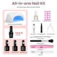 thumbnail image 2 of Kit de esmaltes de uñas en gel Beetles con luz UV, 6 colores, 2 of 7