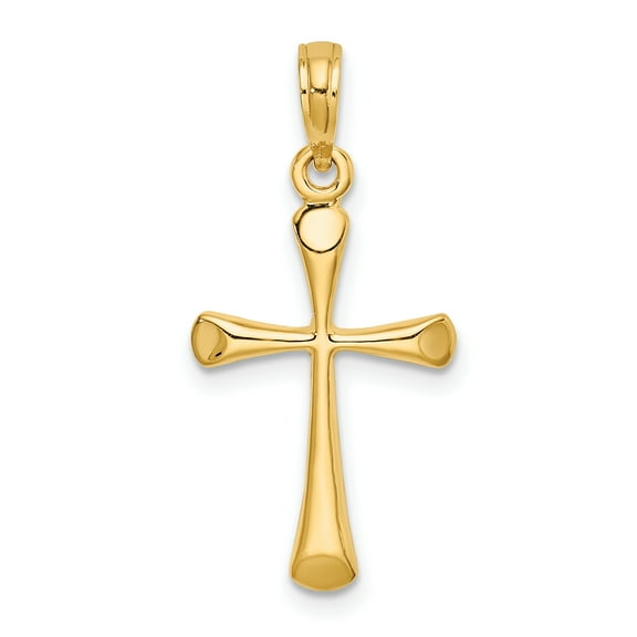 14k Polished Cross Pendant