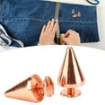 thumbnail image 2 of Punk Cone Spikes,100 Sets Punk Cone Leather Rivets Punk Cone Spikes Studs Optimal Efficiency, 2 of 14