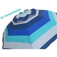 Mainstays 6 feet Beach Umbrella, Portable, Vented Canopy, UV Protection