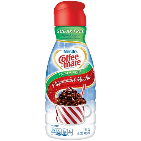 COFFEE MATE Sugar Free Peppermint Mocha Liquid Coffee Creamer 32 fl. oz