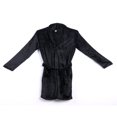 thumbnail image 3 of Fashion Mens Solid Color Fleece Robe  Shawl Collar Bathrobe 4 Size M L XL XXL, 3 of 6