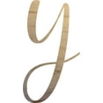 thumbnail image 1 of Unpainted Wood Letter Y Craft, Paintable 8'' Tall Wood Alphabet Letter, DIY Nicholia Script Font, 1 of 3