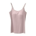 thumbnail image 2 of Teissuly Solid Color Camisole For Women With Chest Pads And Cups That Can Be Worn Externally, 2 of 3