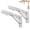 Silver, variant on UHIAGREE 2 pack Folding Shelf Brackets,10 Inch L Brackets for Shelves Heavy Duty with Screws
