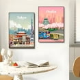 thumbnail image 3 of Dubai City Poster Skyline and Palm Beach Travel Wall Print Home Decoration, UNFRAMED 24x36, 3 of 6
