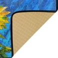 thumbnail image 3 of GZHJMY Sunflower Anti Fatigue Kitchen Floor Mat, Oil Painting Flower Floral Non Slip Absorbent Comfort Standing Mat Kitchen Runner Rug for Hallway Entryway Bathroom Living Room Bedroom 39 x 20 Inches, 3 of 6