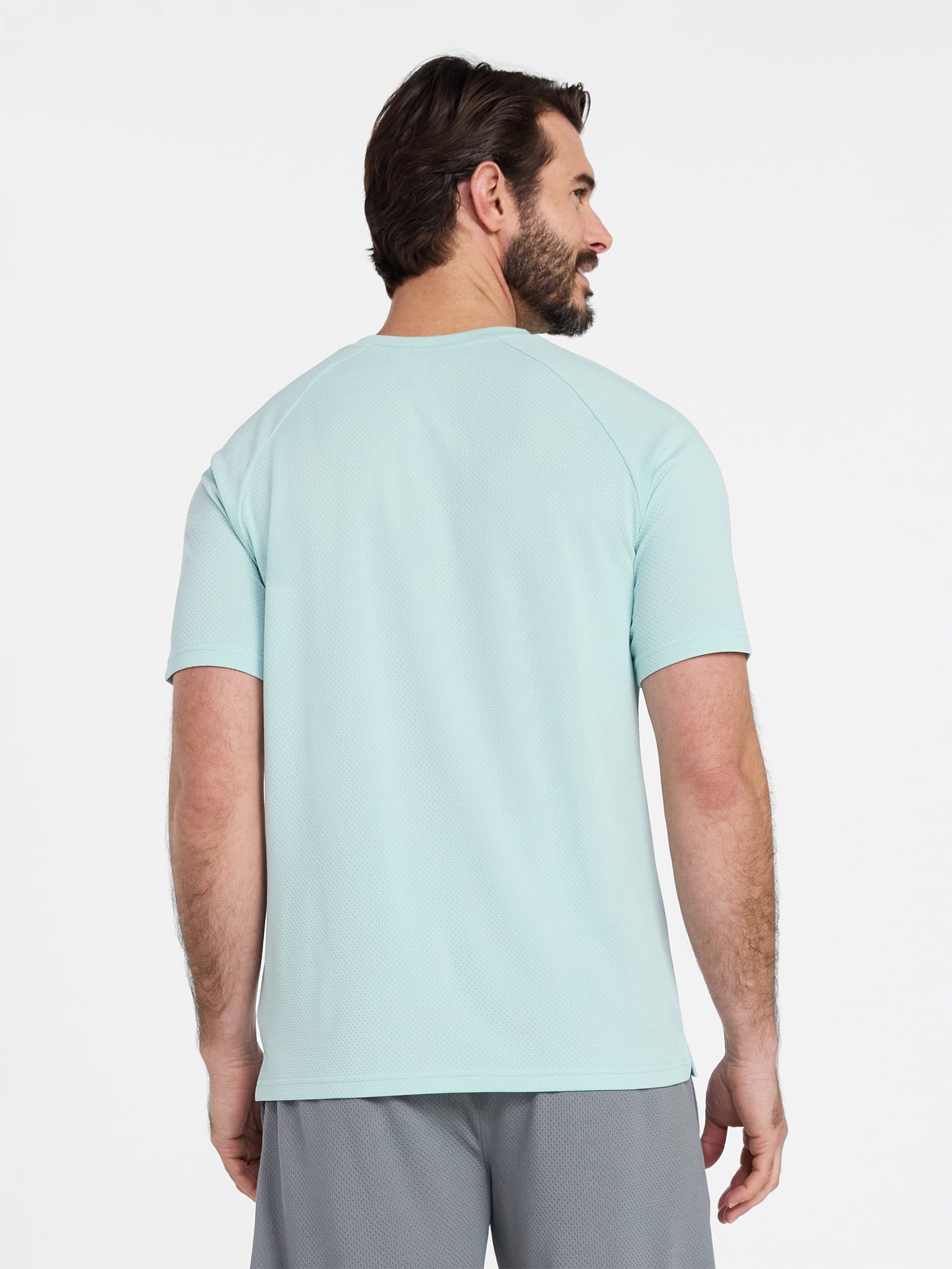 Athletic Works Men's and Big Men's DriWorks Mesh Tee with Short Sleeves, Sizes XS-5XL