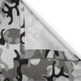 thumbnail image 3 of Ambesonne Camouflage Kitchen Curtains, Camouflage Concept, 55"x39", Black Grey Grey, 3 of 3