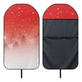 thumbnail image 6 of Chririnla Red Snow Forest Print Terry Cloth Car Seat Cover Waterproof Car Front Car Seat Towel Cover, Soft Prevent Sweat Stains Car Seat Cover Towel Fit for SUVs Vans Vehicle, 6 of 7