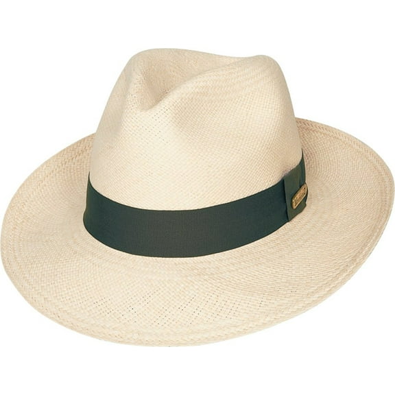 Bullhide Hats - LONG ISLAND - Genuine Panama Straw Fedora Hat Size: Large