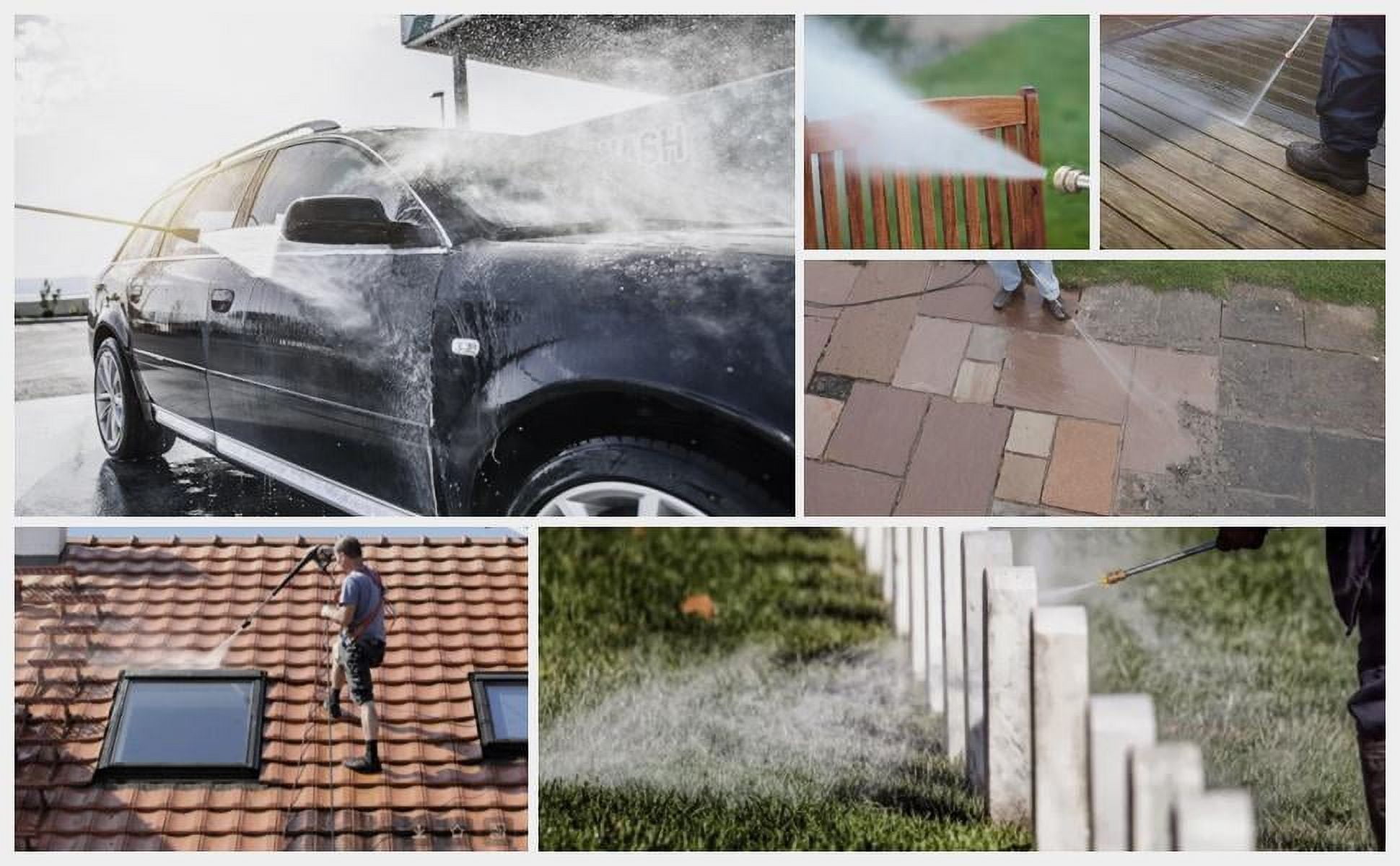Seizeen Electric Pressure Washer 3380 PSI at 2.6 GPM 1800W Water Pressure Washer, IPX5