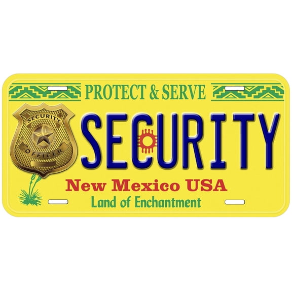 New Mexico Security Novelty Car Auto License Plate