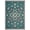 Teal, variant on Garvee 2'x6' Vintage Butterfly Runner Rug Wavy Border Carpet, Machine Washable Low Pile Retro Insect Print Rug for Hallway Bedroom Home Decor, Black Gray