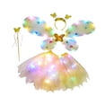 thumbnail image 2 of Conjunto disfraz de hada Salvador para niñas Ala de vestuario amarillo 4 uds, 2 of 10