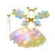 thumbnail image 2 of Conjuntos de disfraces de mariposa para niñas Conjunto de disfraces de de princesa hada iluminada que incluye faldas de , cintas para la Amarillo, 2 of 9