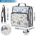 thumbnail image 2 of FORMRS Zipper Binder with Shoulder Strap 2-inch Ring 500 Sheet Capacity File Bag, Light Blue Mountain, 2 of 5