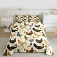 thumbnail image 2 of Feelyou Rustic Rooster Queen Comforter Set, Farmhouse Animal Bedding Comforter Set, 3pcs, 2 of 8